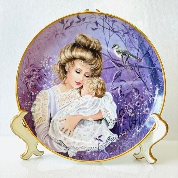 Kaiser Other - Kaiser W Germany Mocking Bird Souvenir Plate 7.5" Ceramic Collector 1986 w Stand